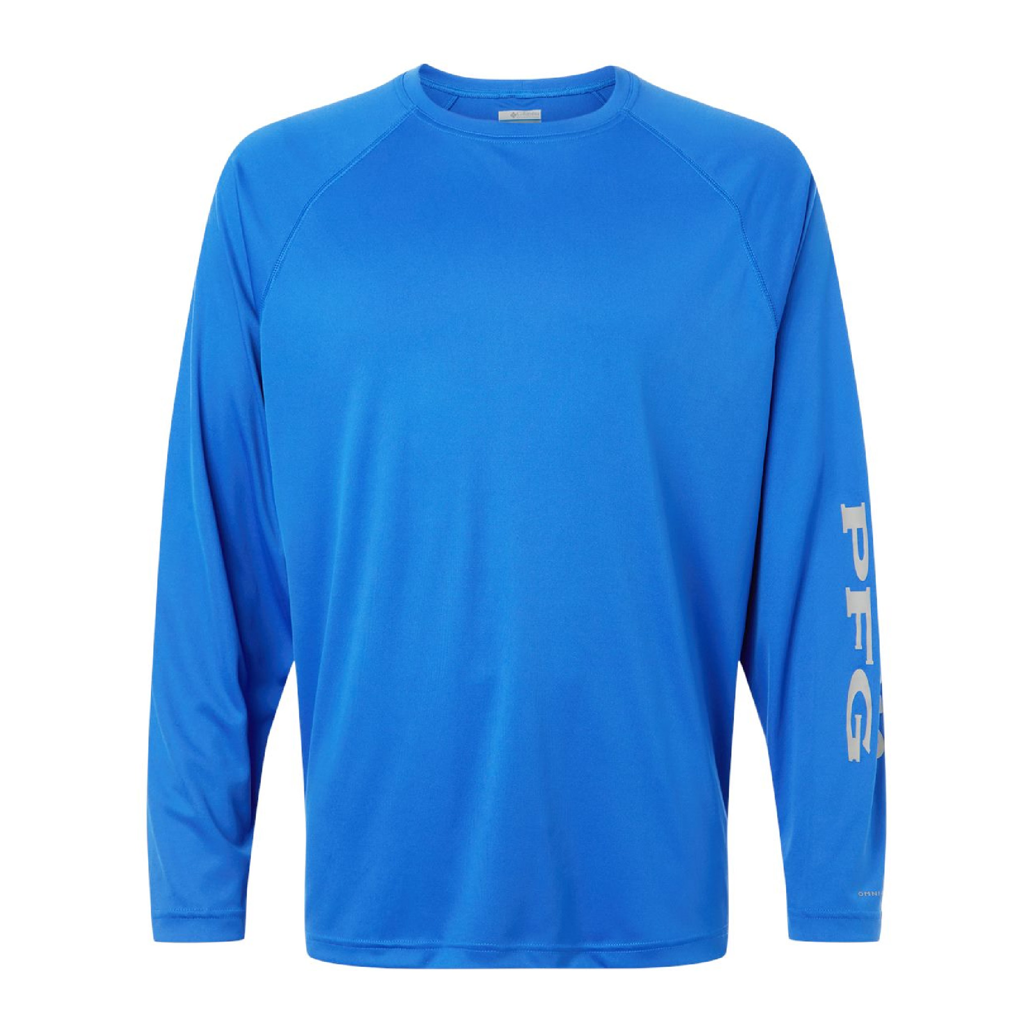 Columbia PFG Terminal Tackle Long Sleeve T-Shirt - Vivid Blue/Cool Grey